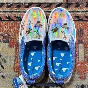 Disney Holographic Toy Story Slip-On Sneakers - Blue Accents